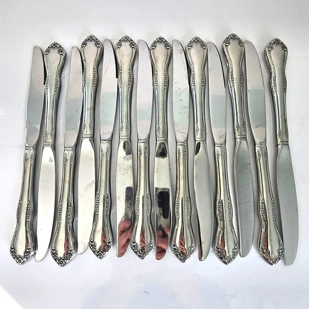 Oneida Mansfield Amadeus Set of 14 Dinner Knives Stainless WM Rogers Deluxe